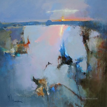 Landscapes Painting - Light Pool abstract seascape